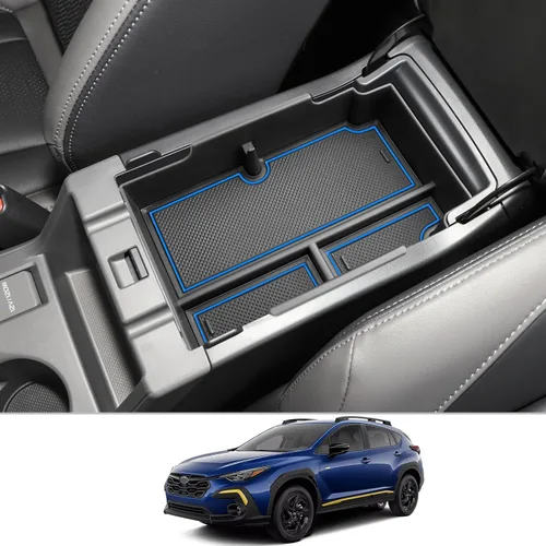 Vista 11 de CDEFG Bandeja organizadora de consola central Crosstrek 2024 2025 2026 para Subaru Crosstrek Hybrid Impreza 2024 2025 2026, accesorios para consola