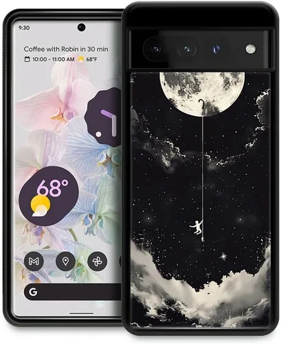Vista 15 de CARLOCA Funda compatible con Google Pixel 7 Pro, increíble diseño de patrón de luz espacial nebulosa para niñas y niños, a prueba de golpes