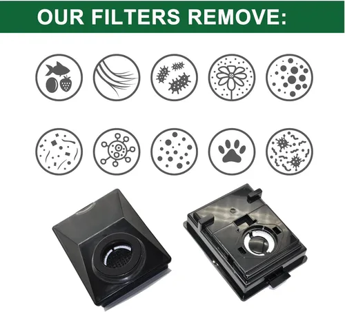 Vista 4 de EZ SPARES Compatible con filtros estilo HEPA Rainbow E2 para la serie E2, parte R12179 y R12647B, lavable y reutilizable (paquete de 2)