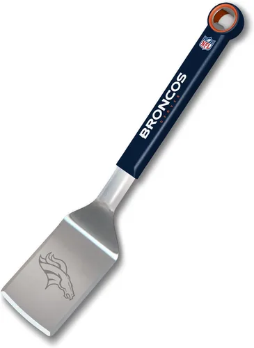 Vista 20 de YouTheFan NFL - Espátula para barbacoa de acero inoxidable con abrebotellas