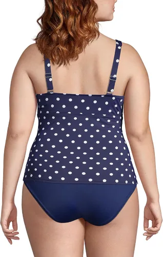 Vista 4 de Lands' End Traje de baño tipo tankini con aros para mujer