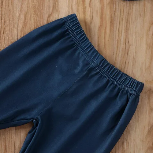 Vista 5 de Camiseta de manga larga con volantes y pantalones acampanados de girasol