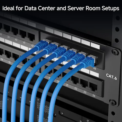 Vista 3 de Cable Matters [Listado UL] Panel de conexión de 48 puertos para montaje en rack o montaje en pared de 19 pulgadas, panel de conexión de red Cat6