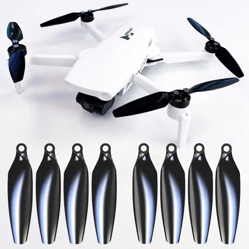 Vista 2 de Master Airscrew Hélices Stealth para Hubsan Zino Mini Pro y SE - Negro, 4 hélices en Set