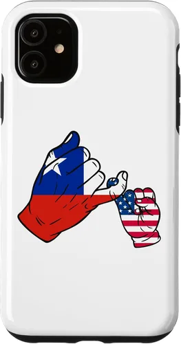 Vista 5 de iPhone 15 Parent and child Chile USA family Case