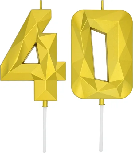 Vista 188 de DERVENTA Vela Grande de Cumpleaños Número 3D Verde Luminoso de 3.7 Pulgadas Celebración de Fiesta Aniversario Decoración Adorno para Pastel 1 Pieza