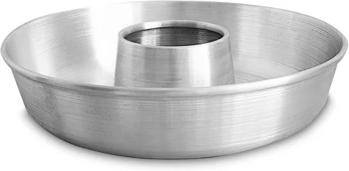 Vista 11 de Molde de aluminio para tartas (11.2 pulgadas) – Molde para Chocoflan y Pasteles Bandeja de tubo con núcleo central - Molde de flan - Molde