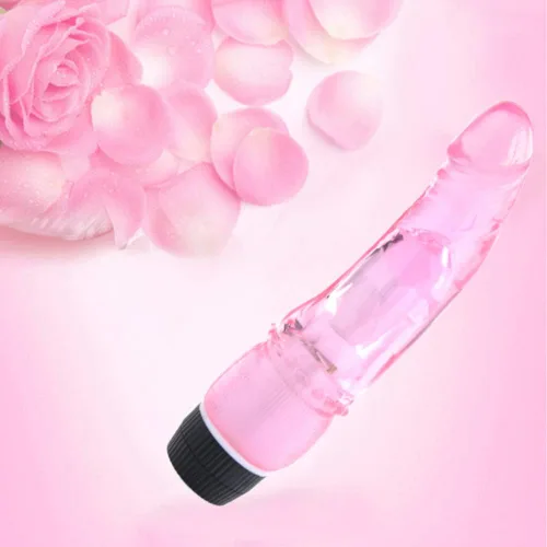 Vista 6 de Sexbaby vibrador de punto G para las mujeres, hembra, consolador de jalea con vibración para masturbación femenina, orgasmo, Rosado