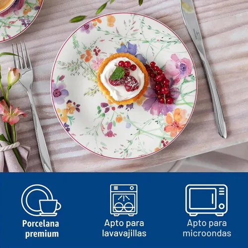 Vista 2 de Villeroy & Boch Mariefleur Basic - Plato de ensalada, 8.25 pulgadas
