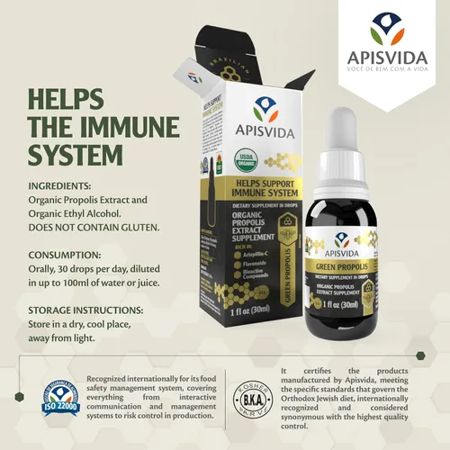 Vista 5 de Extracto de propóleo verde orgánico Propoflex 1fl oz - 1.0 fl oz