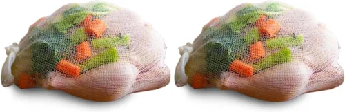 Vista 9 de Regency Wraps Calcetines de sopa, paquete de 3 unidades de 24 pulgadas, bolsas de malla 100% algodón; para caldos transparentes, deliciosas sopas