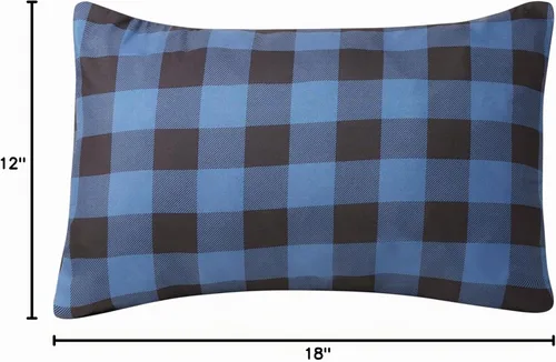 Vista 7 de Almohada de campamento Teton Sports; Ideal para viajes, camping y mochileros; Lavable, cuadros azules