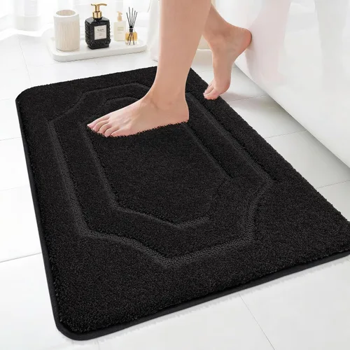 Vista 30 de BEQHAUSE Alfombra de Baño-Antideslizante-Tapete de Baño-Suave y Absorbente-Tapete de Ducha-Tapetes de Baño de Poliéster para Baño Lavables a Máquina