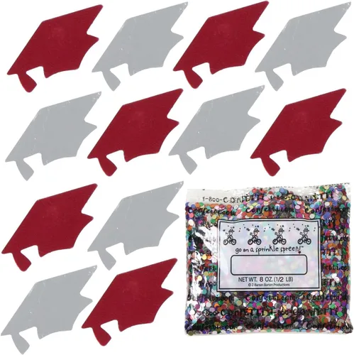Vista 51 de Confetti Grad Cap Negro, Azul Marino Combo - 2 bolsas de media onza (1 oz)