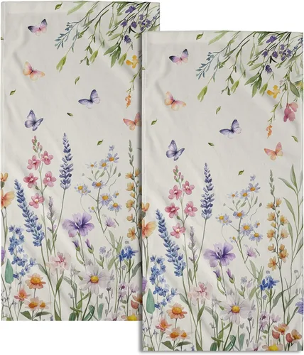 Vista 18 de Giwawa Toallas de mano en blanco y negro – Juego de 2 toallas de baño decorativas para baño, cocina, gimnasio, 14 x 28 pulgadas