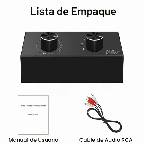 Vista 7 de Dingsun Conmutador de audio de 6 vías, interruptor de audio estéreo de canal derecho e izquierdo, Plug & Play, compatible con TV, reproductor