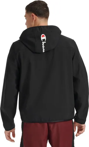 Vista 4 de Champion Chaqueta Ligera Activa de Soft Shell para Hombre con Capucha Negro