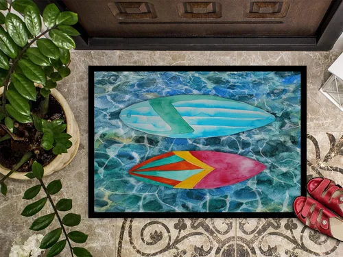 Vista 3 de Caroline's Treasures BB5366MAT - Tapete para puerta delantera de 18 x 27 pulgadas, para interiores y exteriores, antideslizante, lavable, de pelo