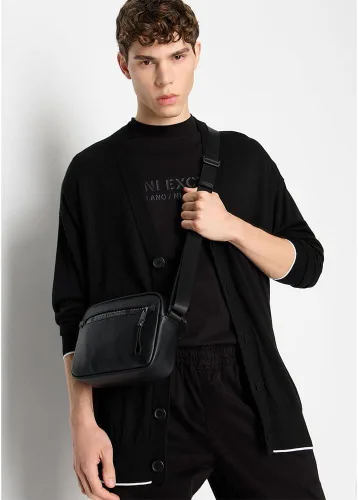 Vista 6 de A X ARMANI EXCHANGE Bandolera, Negro, Negro