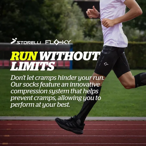 Vista 3 de Storelli Run Up Socks by Floky, Biomechanical Socks for Running, Improve Performance