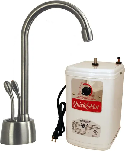 Vista 5 de Westbrass D272H-12 Develosah - Dispensador de agua caliente y fría de 2 manijas de 9 pulgadas con tanque de calentamiento instantáneo, 1 paquete
