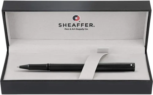 Vista 3 de Sheaffer Intensidad grabada negro mate PVD con detalles negros pulidos