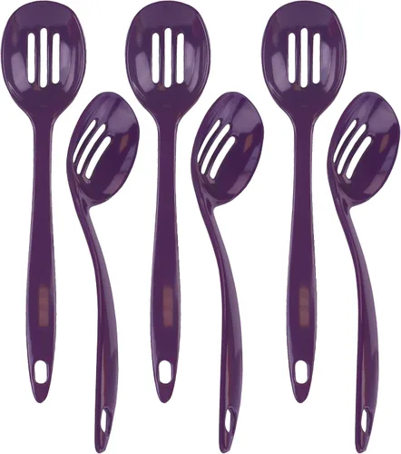 Vista 16 de Reston Lloyd Cuchara ranurada de melamina utensilio de cocina de alta calidad con mango ergonómico resistente al calor, plástico duradero sin BPA