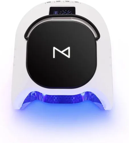 Vista 2 de M - Lámpara de uñas profesional híbrida GlowPro de 86W recargable inalámbrica UV LED para secado de uñas de gel, secador de uñas inalámbrico