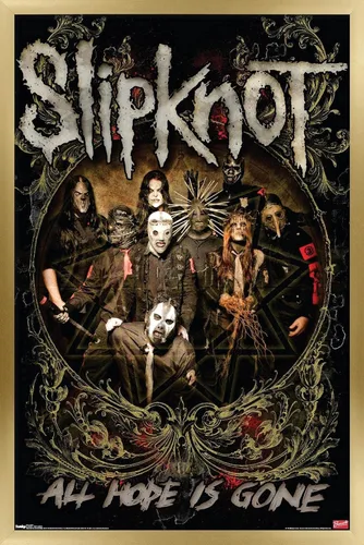 Vista 9 de Trends International Slipknot - Póster de pared de Hope Is Gone, 14.725 x 22.375 pulgadas, versión enmarcada de madera de granero