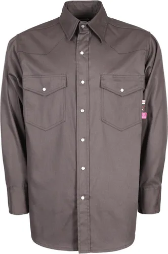 Vista 10 de KONRECO Camisas FR para hombre, 6.5 onzas, ligeras, uniformes de trabajo, resistentes al fuego, para soldar, repelente al agua y a las manchas