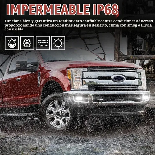 Vista 5 de Luces antiniebla LED de BUNKER INDUST para Ford F150 2015-2020 / SUPER DUTY 2017 2018, kit de luces antiniebla para parachoques OEM