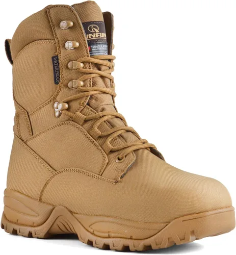 Vista 10 de Men's Waterproof Military Tactical Boots Lightweight Work Boot Insulated Hunting Boots, 8 Inches Lace-up Outdoor Boots, 400g Thinsulate