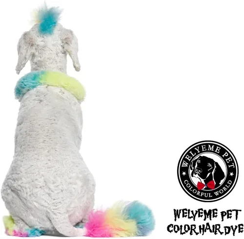 Vista 3 de Tinte para el Cabello Arcoíris para Mascotas, Permanente, Profesional, Color Brillante para Perros y Caballos