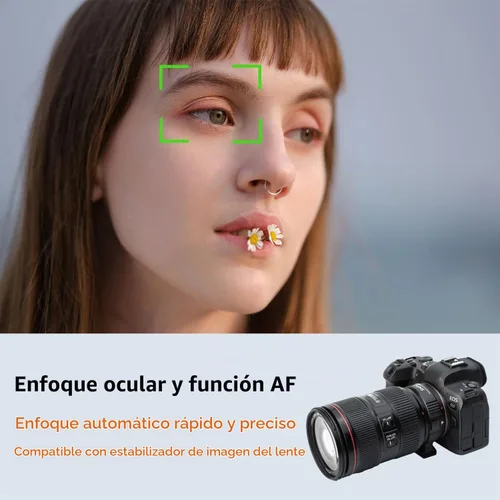 Vista 7 de Adaptador de montaje de lente EF-EOS R Convertidor de lente de enfoque automático compatible con lentes Canon EF/EF-S Series y cámaras EOS R, RP