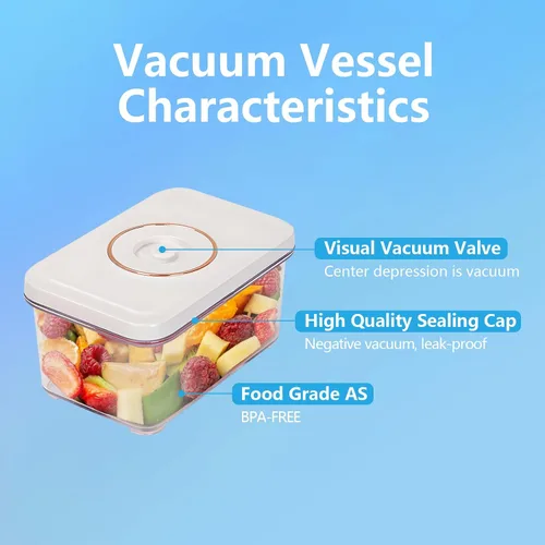 Vista 4 de Juego de sellador al vacío de alimentos, sellador al vacío para alimentos, sellador de vacío de mano