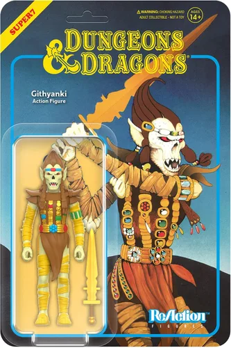 Vista 6 de Super7 Dungeons & Dragons Efreeti - Figura de acción de Dungeons & Dragons de 3.75 pulgadas con accesorio, coleccionables vintage y juguetes retro