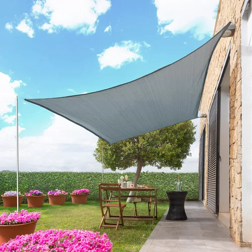 Vista 9 de Toldo Vela de Sombra Rectangular Shazail InnovaGoods 2 x 3 m