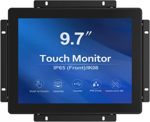 Vista 9 de GreenTouch Monitor táctil PCAP HDMI de 17,8 cm (7 pulgadas) con marco abierto de 1024x600 para mercados de consumo, venta minorista y hostelería