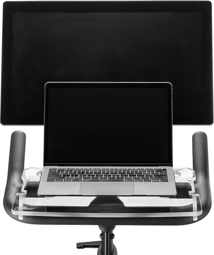 Vista 7 de TFD The Tray3D Compatible con Peloton Bike Gen 3 y Bike+ (ambos modelos), fabricado en los Estados Unidos, soporte para portátil y bandeja