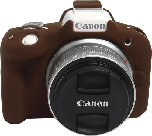 Vista 9 de Easy Hood - Funda protectora para cámara Canon EOS R50, color negro Soft Silicone, Buttons Marking, Slim Fit, Lightweight, Camera Protective