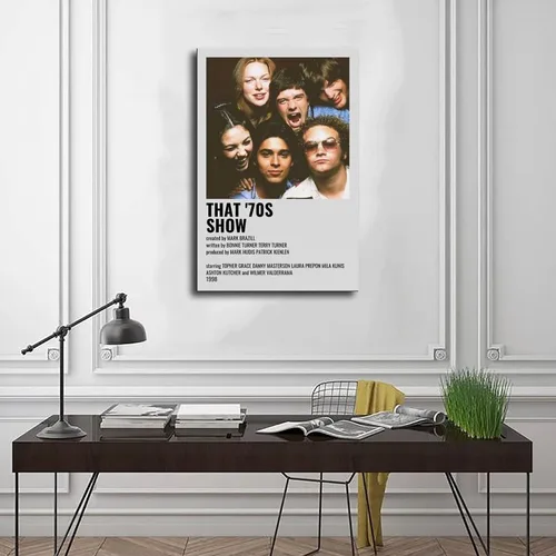 Vista 3 de That '70s Show Sitcom 3 - Póster en lienzo para decoración de pared, pintura para sala de estar, dormitorio, estilo sin marco, 12 x 18 pulgadas
