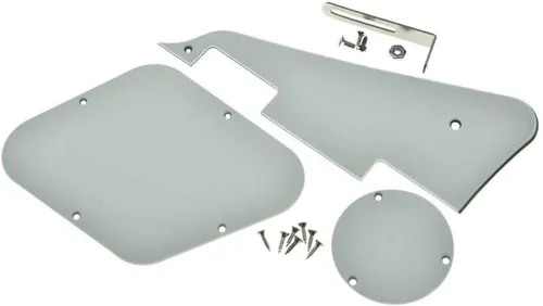 Vista 15 de KAISH Abalone Pearl LP - Placa trasera para guitarra con soporte de níquel de acero y tornillos de montaje para EE. UU