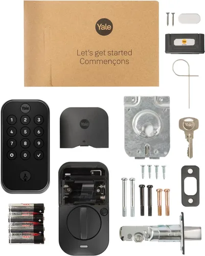 Vista 13 de Yale Assure Lock 2 Touch - Cerrojo inteligente de huellas dactilares, gamuza negra Wi-Fi (paquete de 2)