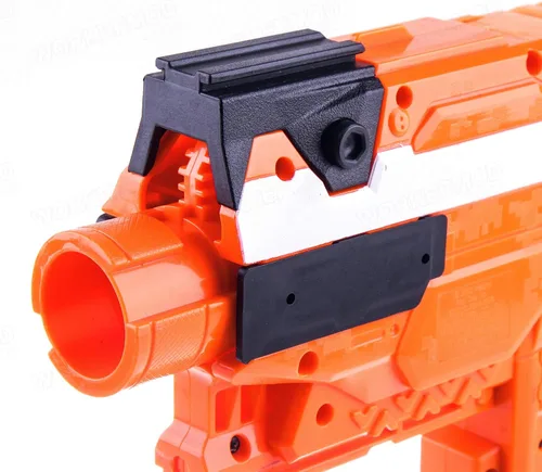 Vista 6 de WORKER Adaptador de riel superior y lateral Picatinny Base Set para Nerf Stryfe Modificar Toy Color Negro