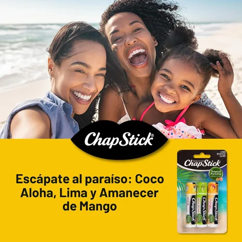 Vista 3 de ChapStick Fan Favorites Multi-Pack - Tubos de bálsamo labial saborizado en paquete múltiple, favoritos de los fans - 0.15 onzas