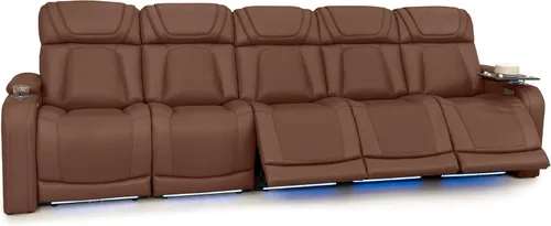 Vista 46 de Seatcraft Caliente Asiento de cine en casa Tabaco Sillón Individual