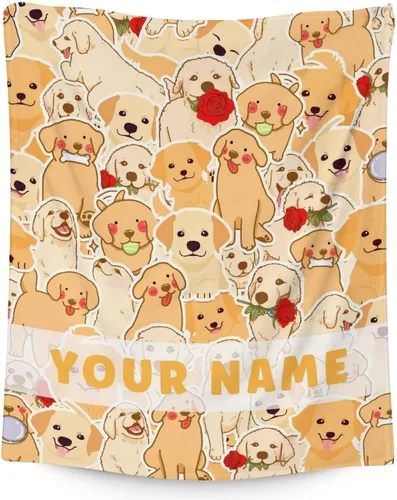 Vista 24 de Golden Retriever - Manta de regalo – 30 x 40 pulgadas, bonita manta de perro para amantes de los perros, niños, niños y niñas, mantas suaves