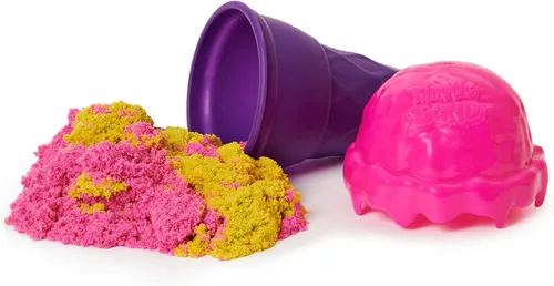 Vista 5 de Kinetic Sand Aromas, recipiente de cono de helado de 4 onzas con 2 colores de perfumado totalmente natural (los estilos pueden variar)