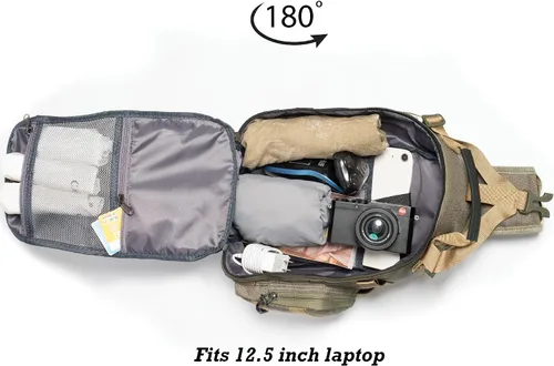 Vista 9 de NICGID Mochila militar táctica Daypack Molle Army Assault Pack Bug Out Bag Viaje Pesca Senderismo Trekking Mochila