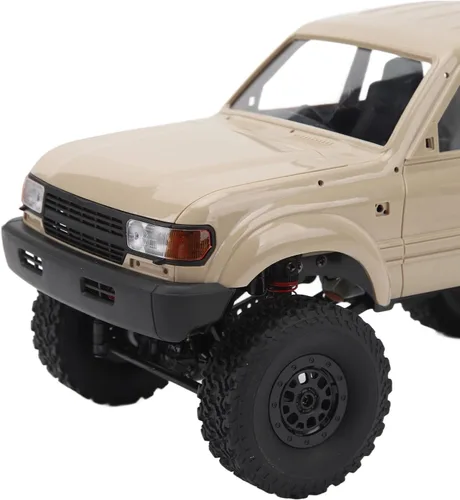 Vista 2 de Naroote RC Crawler, 500mAh 2.4GHz 1/16 Escala Completa Vehículo RC Camión Interior (Caqui)